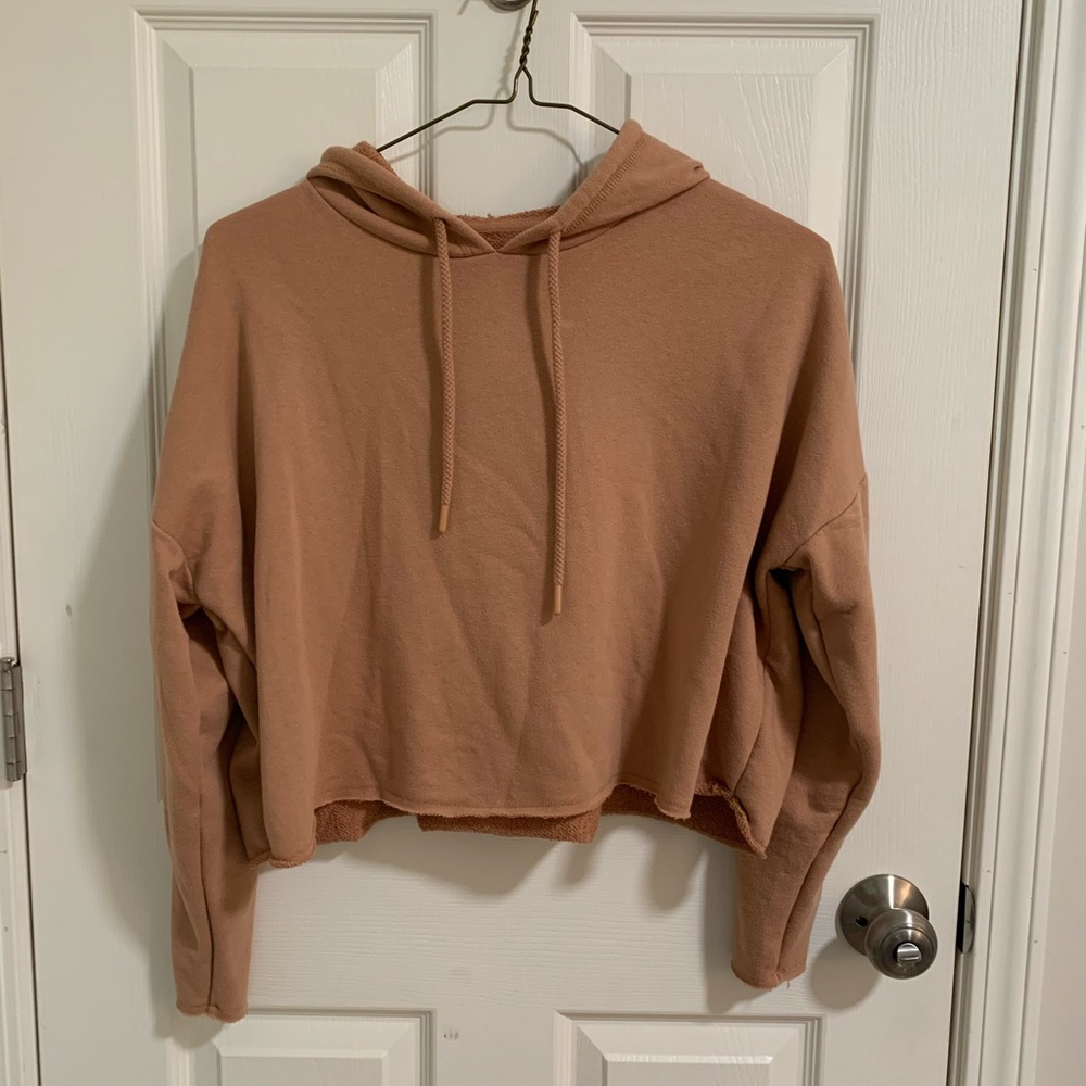 Aerie French Terry Crop Hoodie